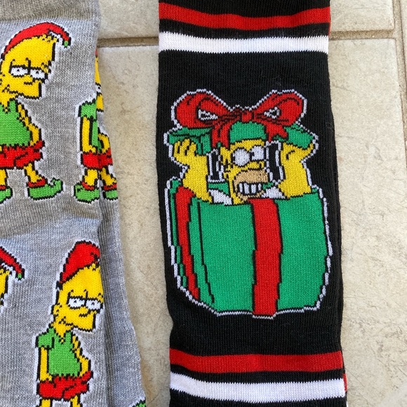The Simpson’s Set of 5 Christmas Socks - Picture 4 of 4
